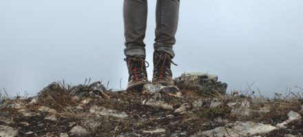 Standing on a Hill in Northumberland